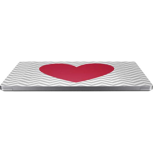 Chevron Heart Universal Laptop 16.6in (13.4 x 9.7in) Skin